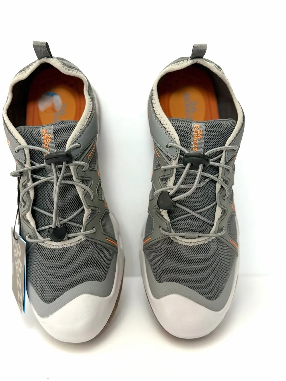 26 BoneZZZ Flozzz HydroPro Water Shoes Men’s Size 10 Gray Orange New No Box